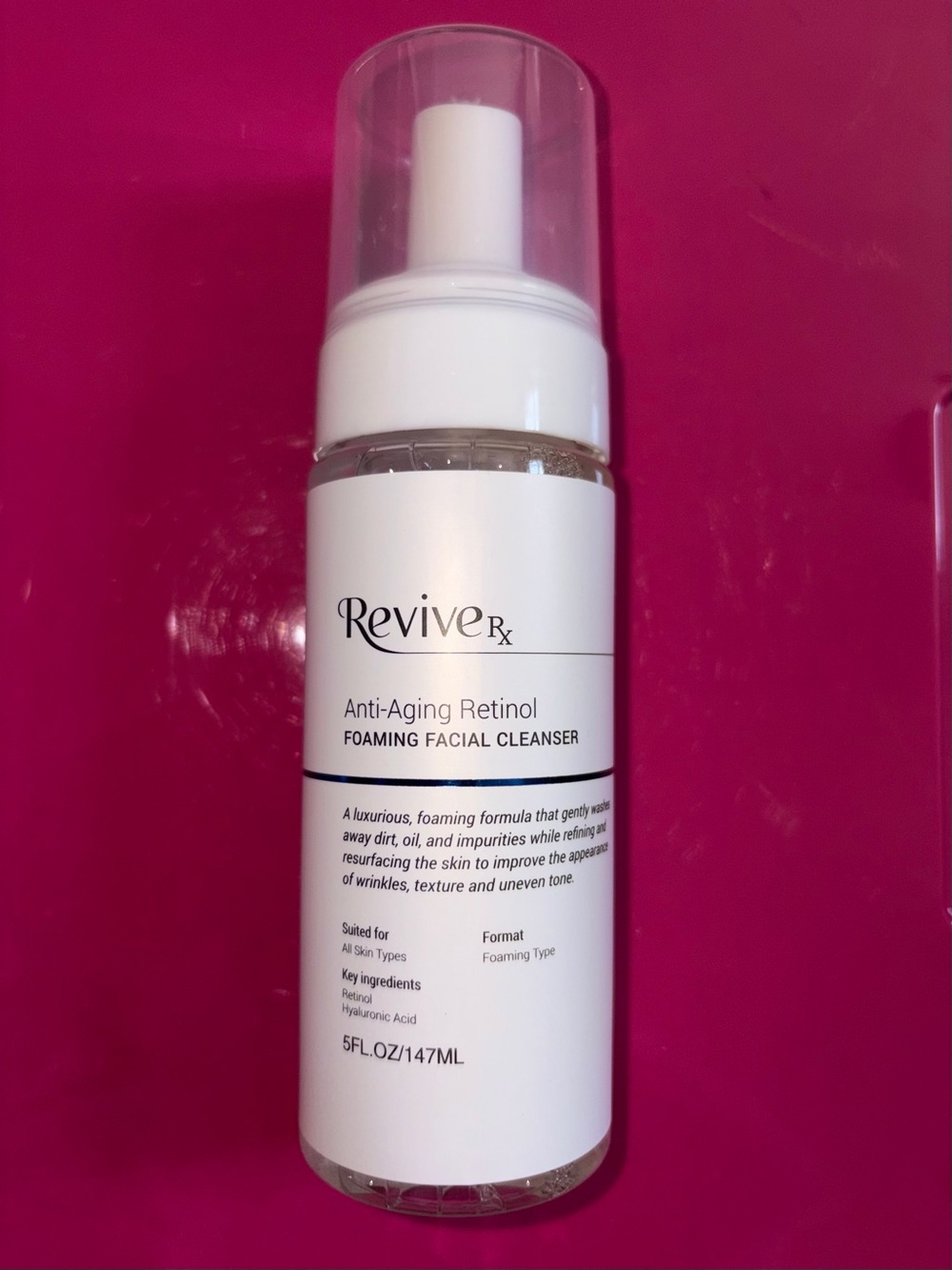 Revive Rx AntiAging Retinol Foaming Cleanser 5 fl oz Improves Skin Appearance
